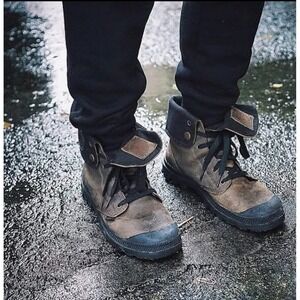 PALLADIUM Unisex Pallabrouse Baggy L2 Boot Mens 8/Womens 9.5-10 Convertible $130